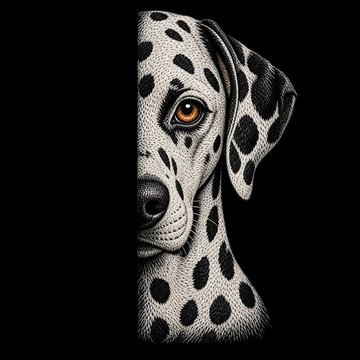 Dalmatian Dog Embroidery Design