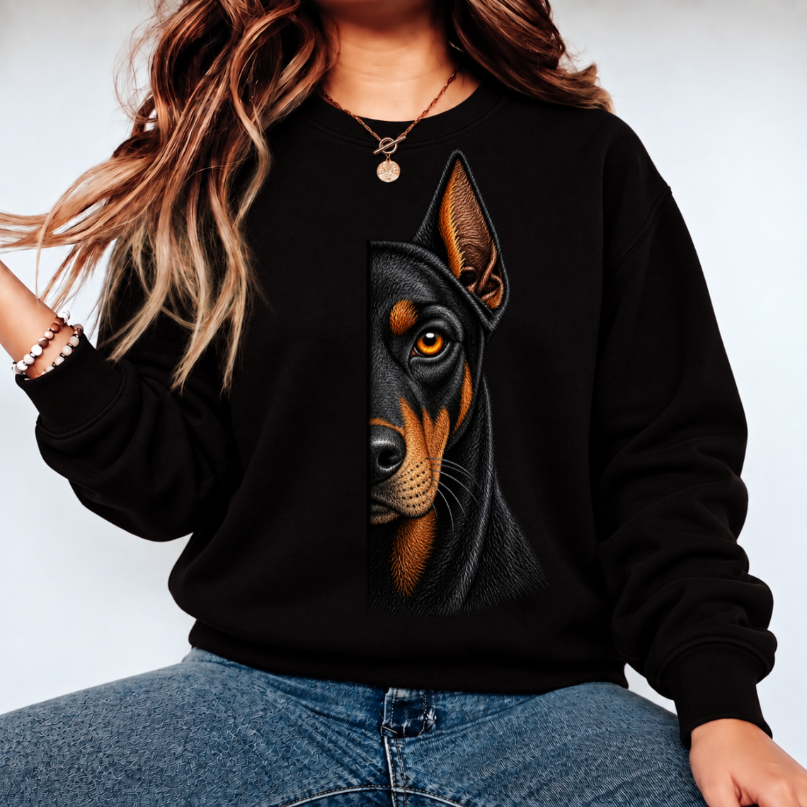 Doberman Dog Embroidery Design