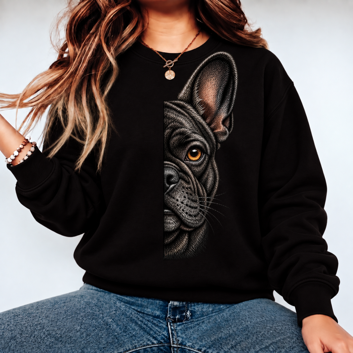 French Bulldog Dog Embroidery Design