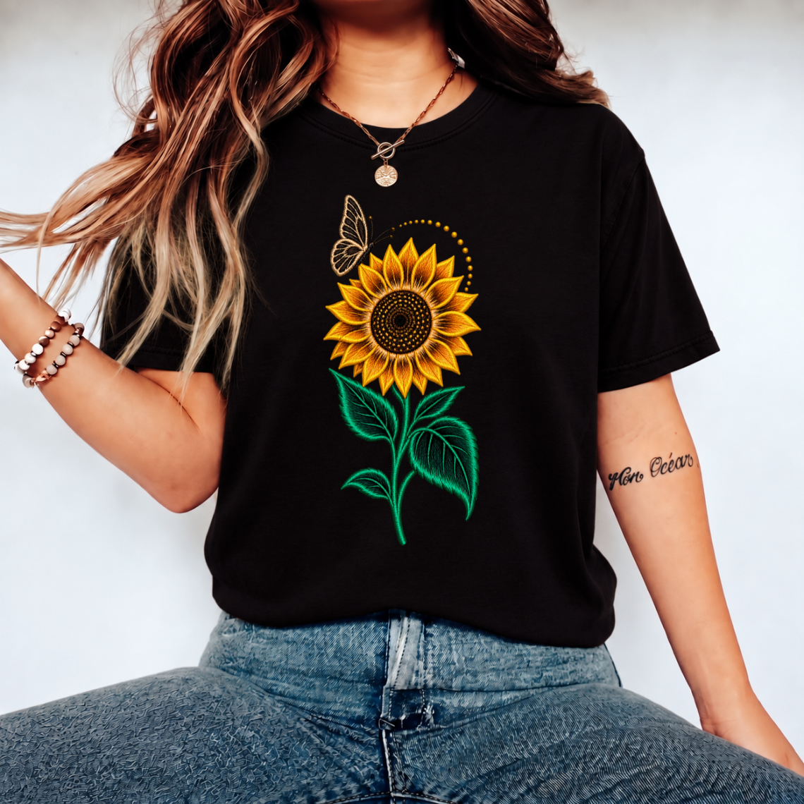 Sunflower Embroidery Design | Botanical Floral Machine Pattern