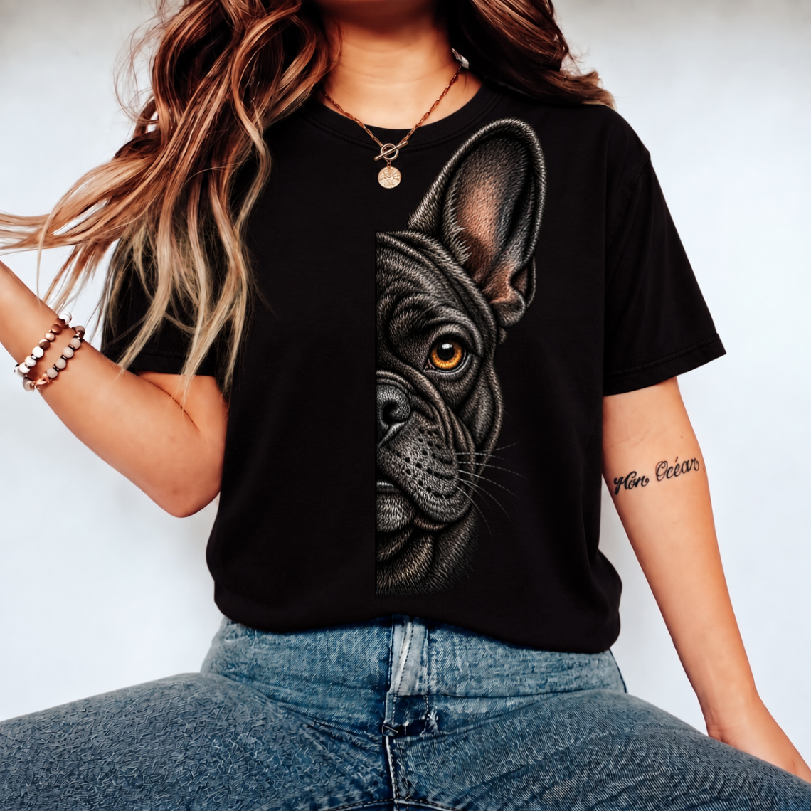 French Bulldog Dog Embroidery Design