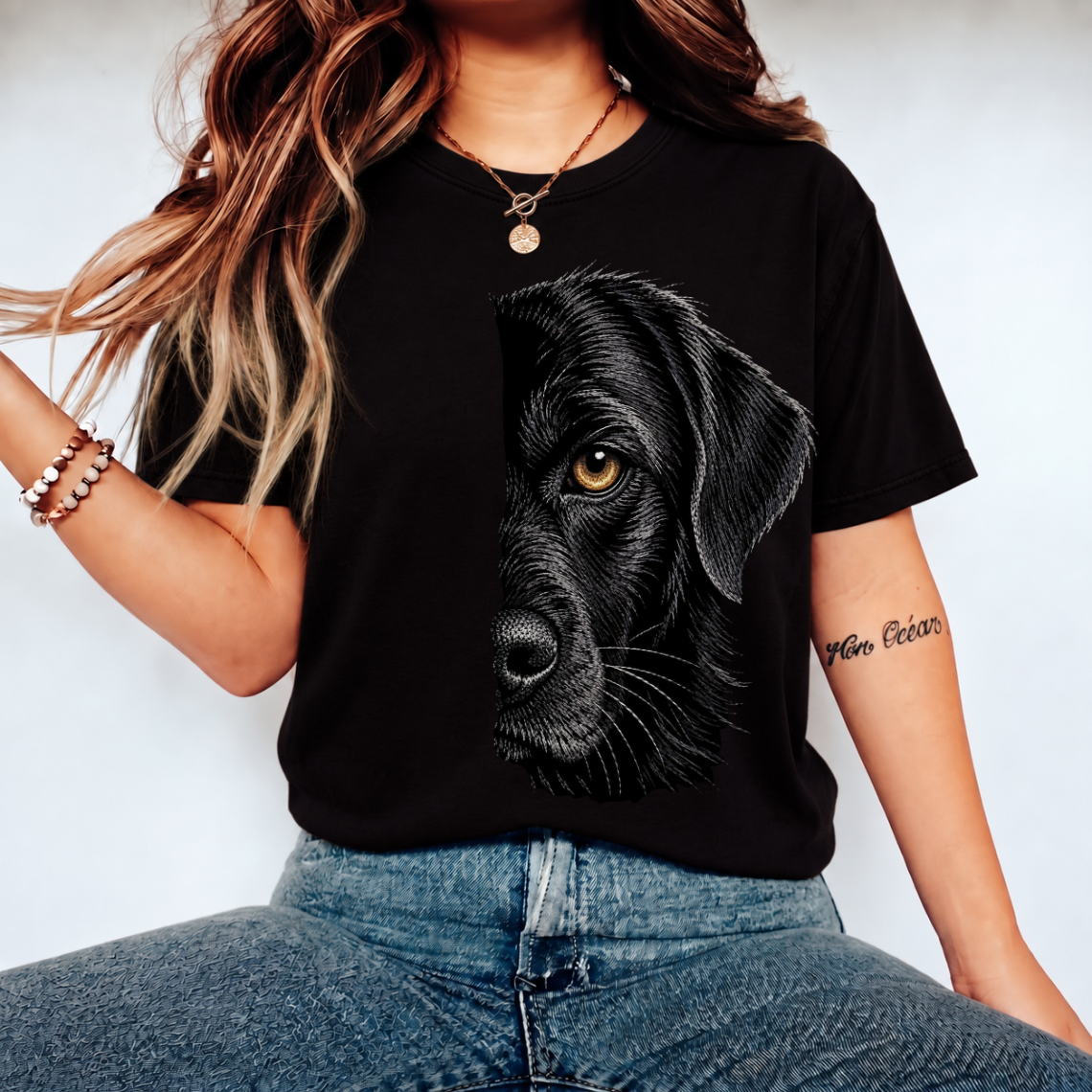 Black Labrador Dog Embroidery Design