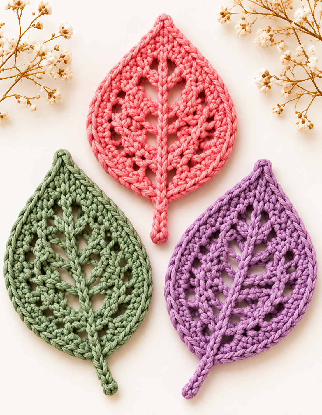 Fall Leaves Crochet Collection | Crochet Pattern PDF - Yilzoo