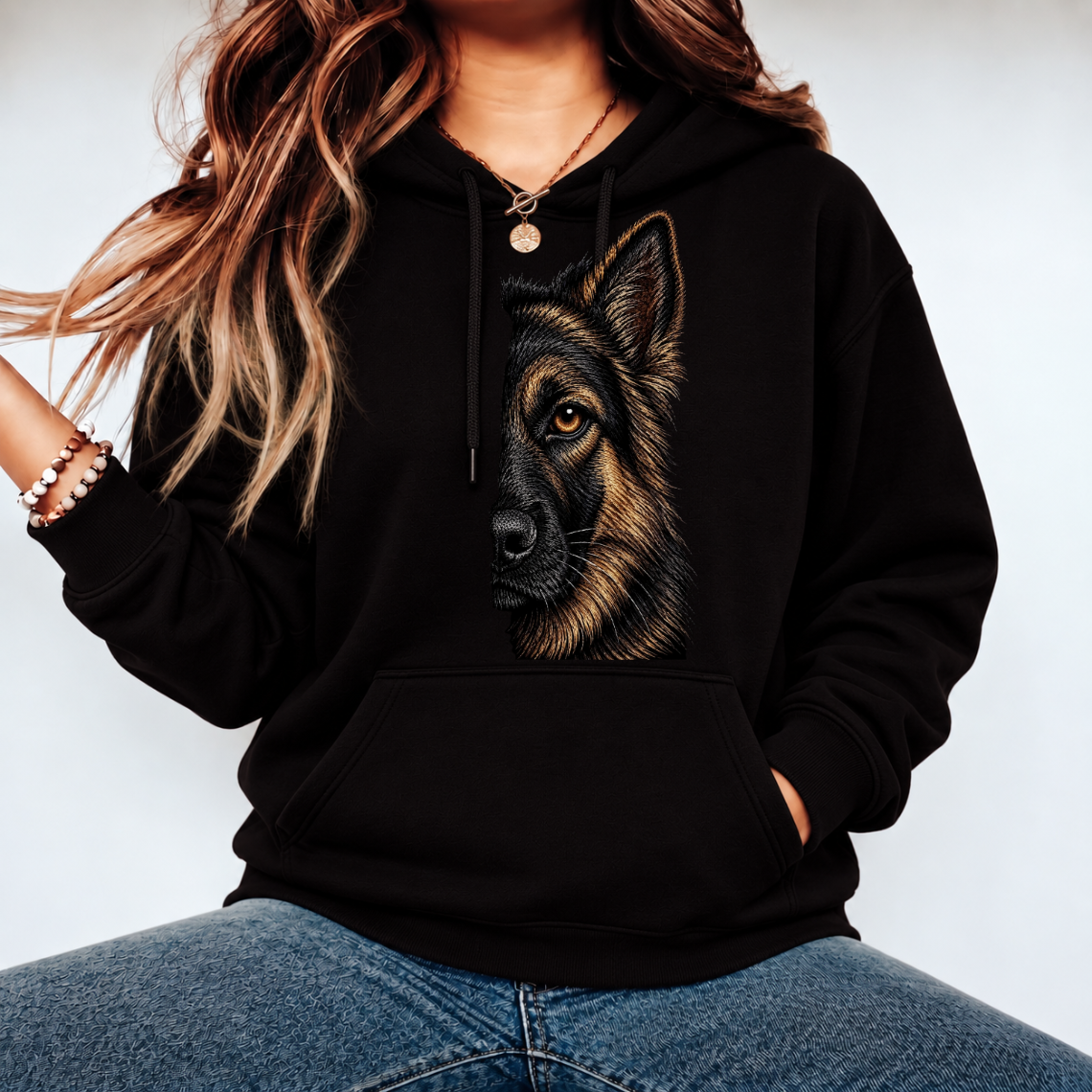 German Shepherd Dog Embroidery Design