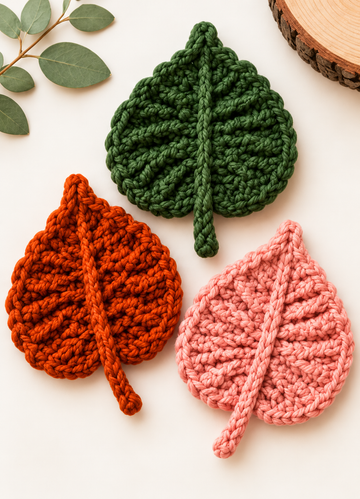 Crochet Maple Leaves PDF Pattern | Easy Fall Crochet Project - Yilzoo