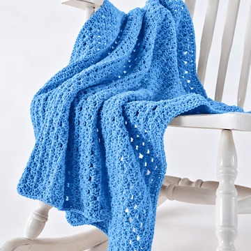 Blue Crochet Baby Blanket Pattern PDF | Cozy Baby Blanket Crochet Pattern | DIY Nursery Blanket