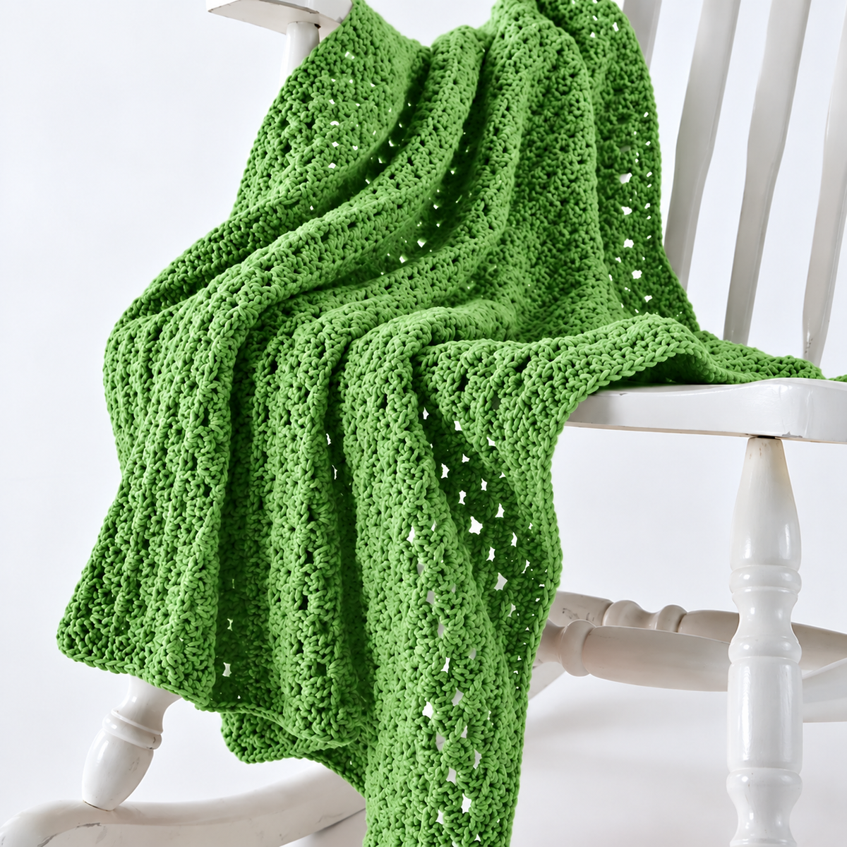 Green Crochet Baby Blanket Pattern PDF | Textured Baby Blanket Crochet Pattern | DIY Crochet