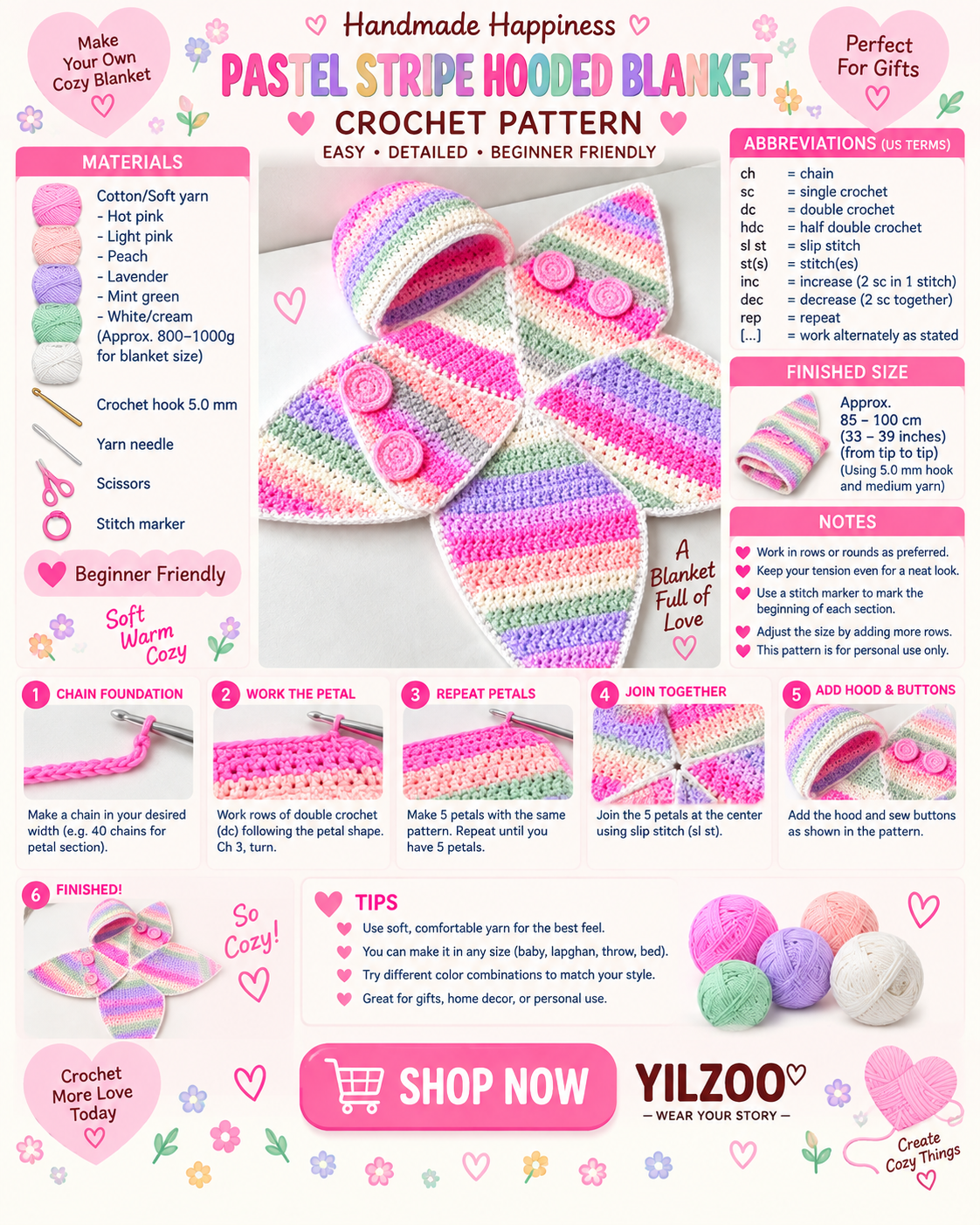 Pastel Rainbow Starfish Crochet Pattern | Baby Starfish Amigurumi PDF | DIY Crochet Toy