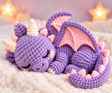 Baby Dragon Crochet Pattern PDF | Cute Dragon Amigurumi | Fantasy Crochet