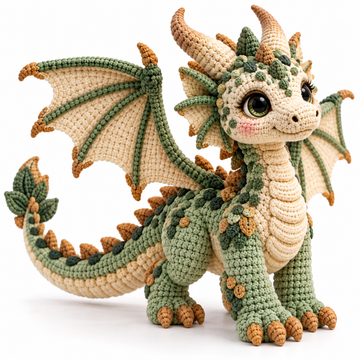 Fantasy Dragon Crochet Pattern PDF | Dragon Amigurumi | Crochet Dragon